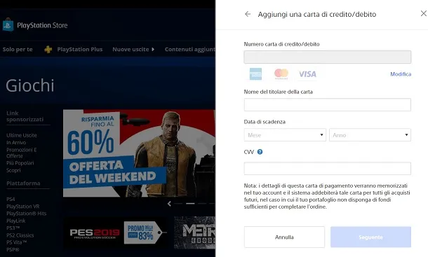 pagare playstation Paysafecard pc