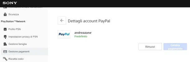 cambiare metodo di pagamento pc
