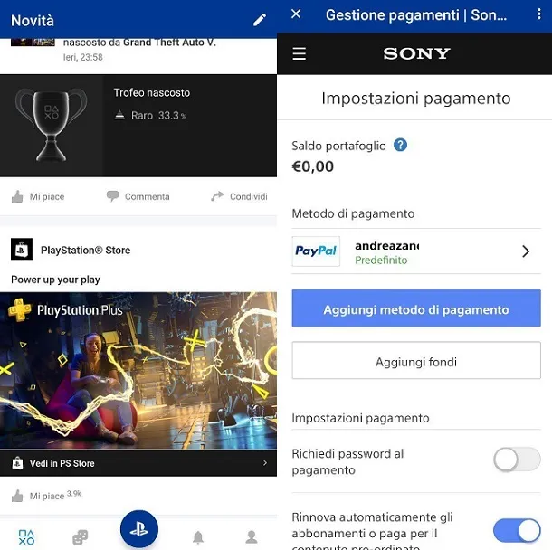 cambiare metodo di pagamento smartphone