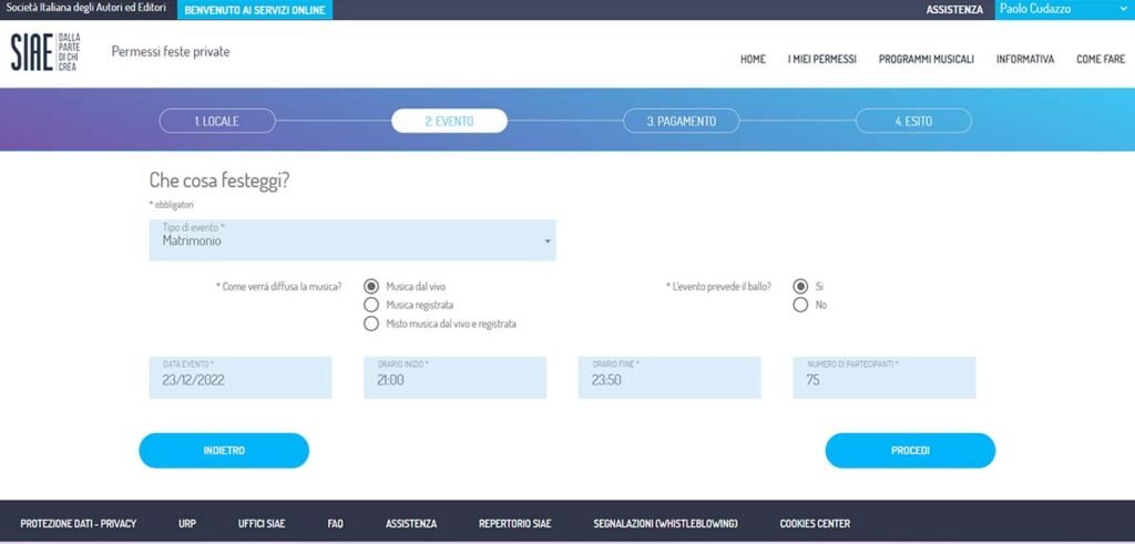 pagamento siae online