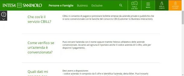 pagare CBILL Intesa Sanpaolo
