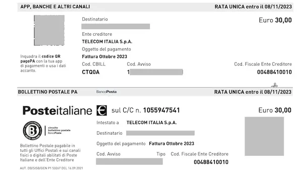 pagare con solo codice IUV