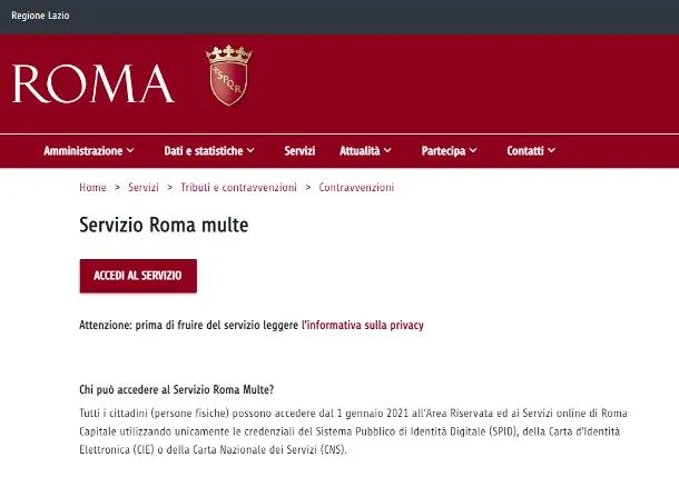 pagare multa online enti locali