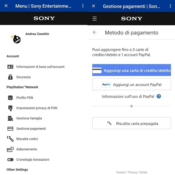 pagare playstation paypal smartphone